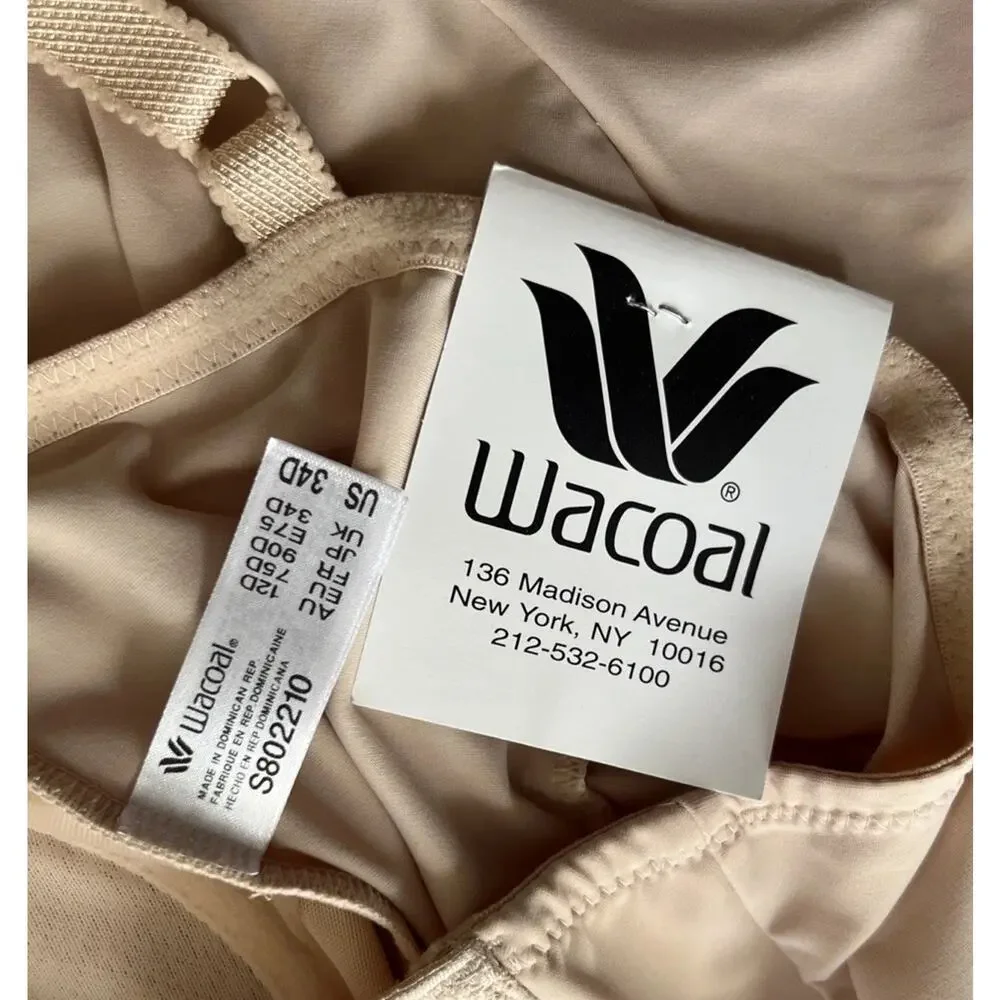 NWT Wacoal 34D Visual Effects Moderate Minimizing Bodysuit Beige - Picture 3 of 6